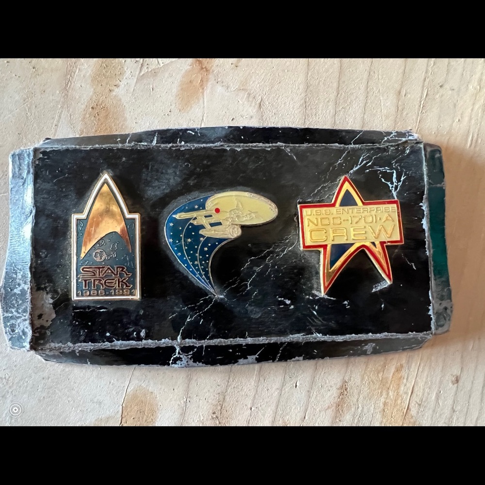 Vintage metal Star Trek pins